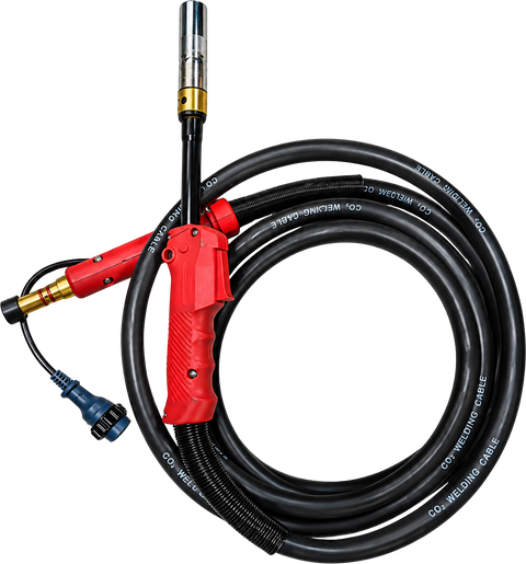 Antorcha MIG completa, mango rojo